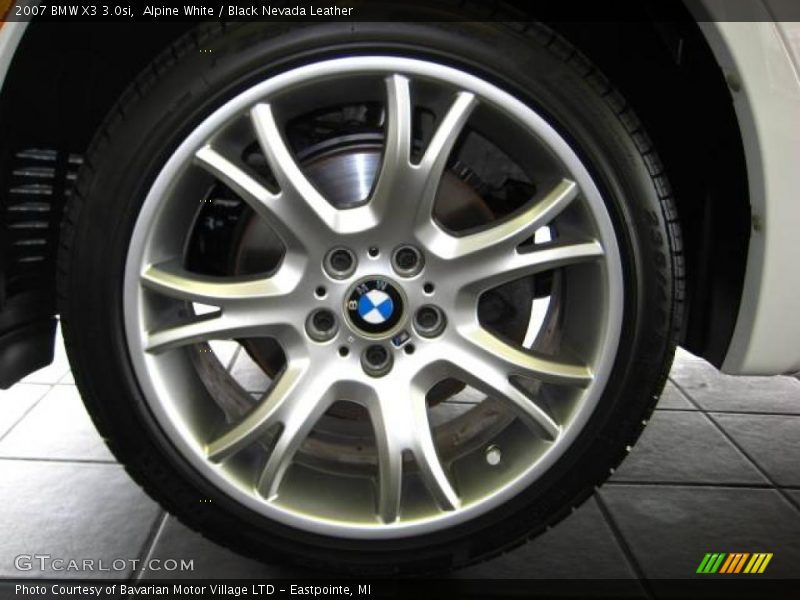 Alpine White / Black Nevada Leather 2007 BMW X3 3.0si