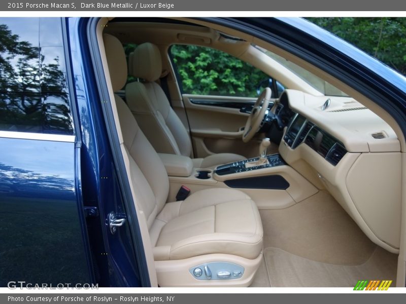 Dark Blue Metallic / Luxor Beige 2015 Porsche Macan S