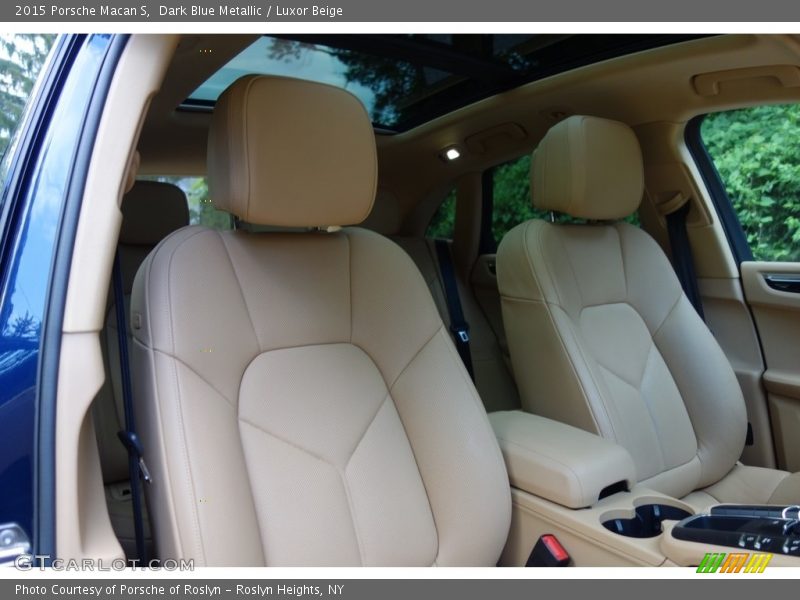Dark Blue Metallic / Luxor Beige 2015 Porsche Macan S