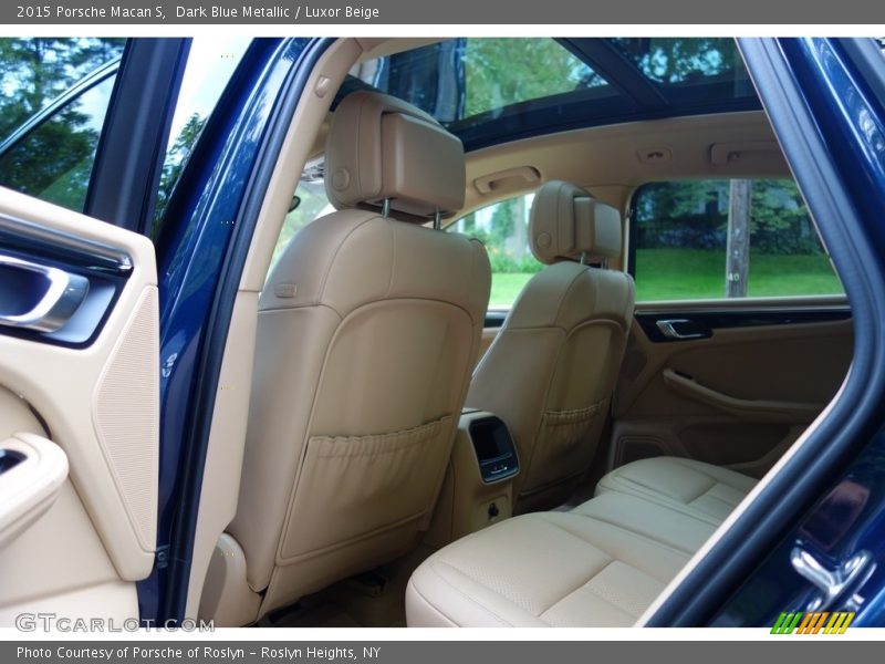 Dark Blue Metallic / Luxor Beige 2015 Porsche Macan S