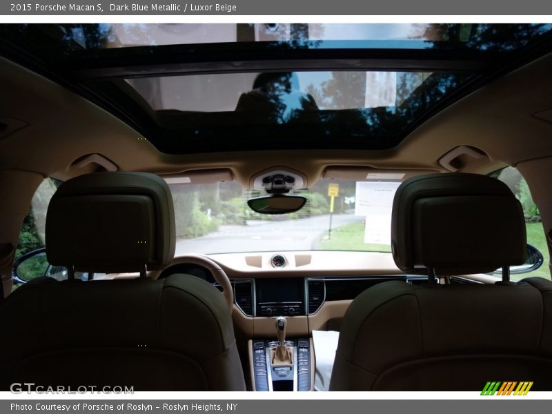 Dark Blue Metallic / Luxor Beige 2015 Porsche Macan S