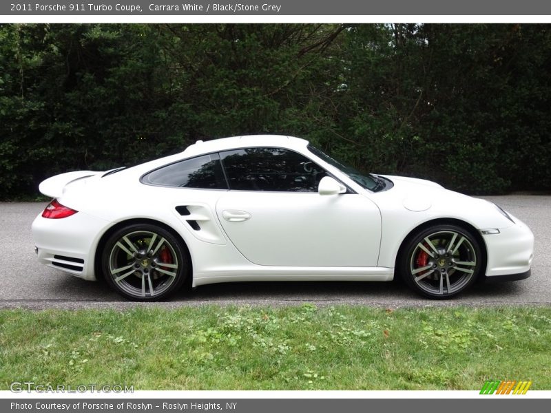 Carrara White / Black/Stone Grey 2011 Porsche 911 Turbo Coupe