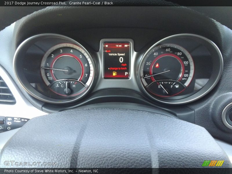 Granite Pearl-Coat / Black 2017 Dodge Journey Crossroad Plus