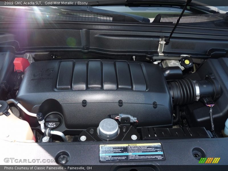 Gold Mist Metallic / Ebony 2009 GMC Acadia SLT