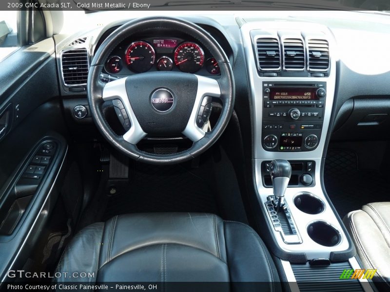 Gold Mist Metallic / Ebony 2009 GMC Acadia SLT