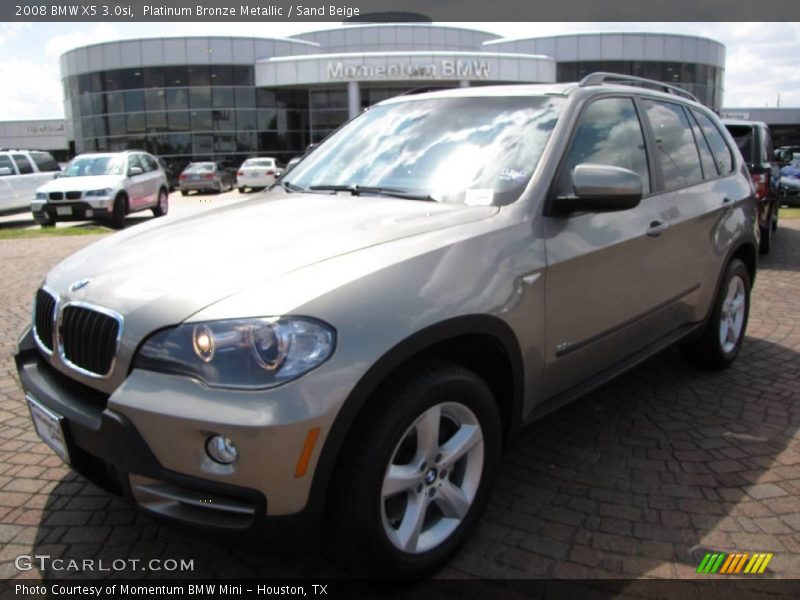 Platinum Bronze Metallic / Sand Beige 2008 BMW X5 3.0si