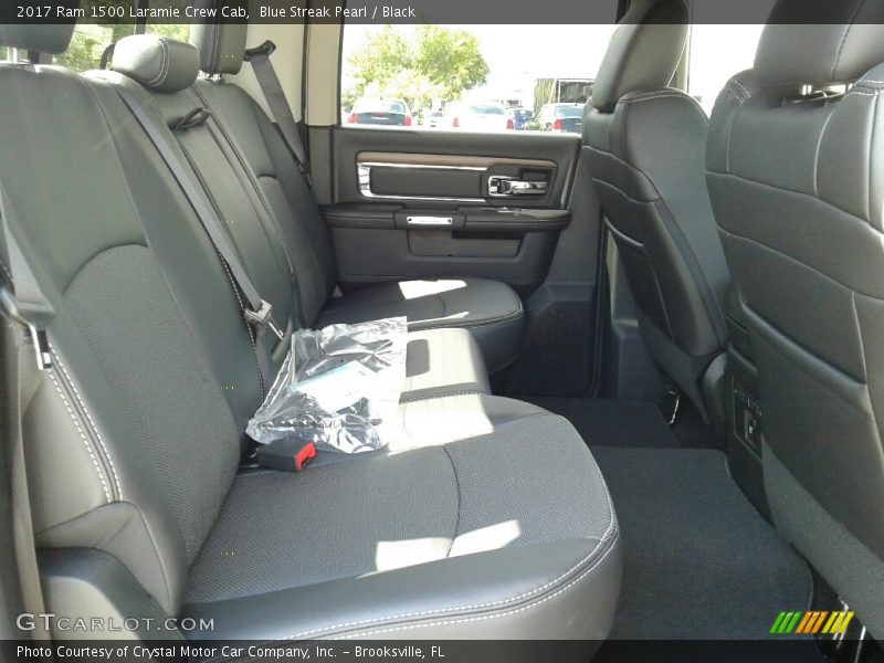 Blue Streak Pearl / Black 2017 Ram 1500 Laramie Crew Cab