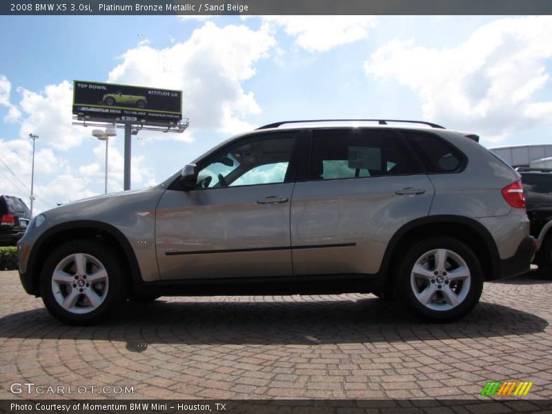 Platinum Bronze Metallic / Sand Beige 2008 BMW X5 3.0si