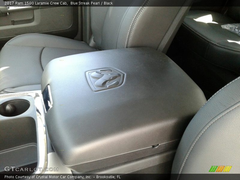 Blue Streak Pearl / Black 2017 Ram 1500 Laramie Crew Cab