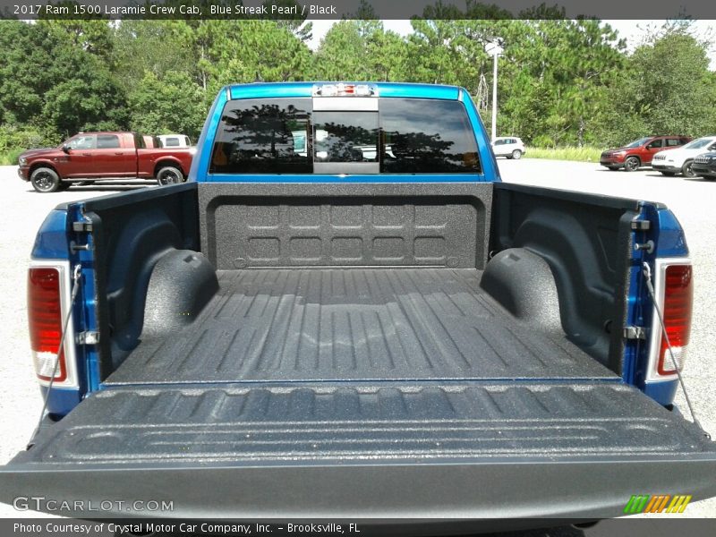 Blue Streak Pearl / Black 2017 Ram 1500 Laramie Crew Cab