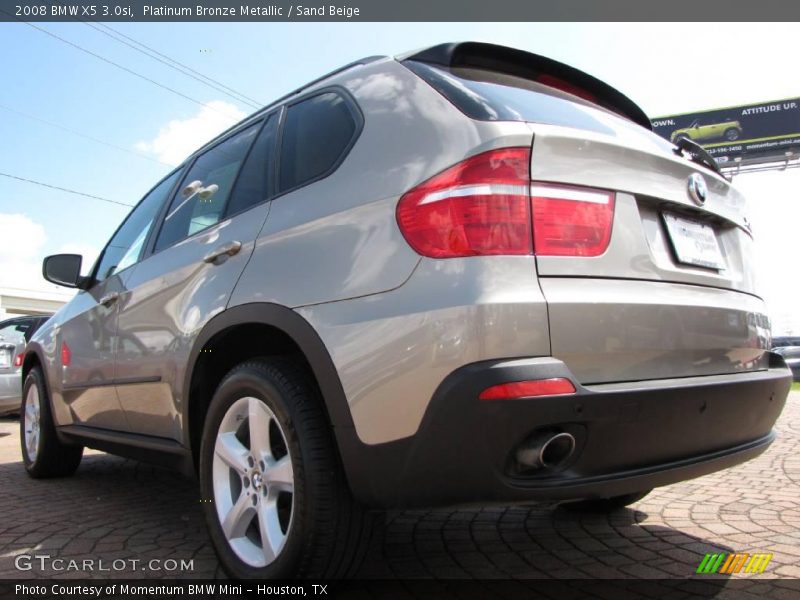 Platinum Bronze Metallic / Sand Beige 2008 BMW X5 3.0si