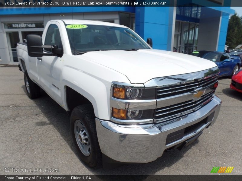 Summit White / Jet Black/Dark Ash 2015 Chevrolet Silverado 2500HD WT Regular Cab 4x4