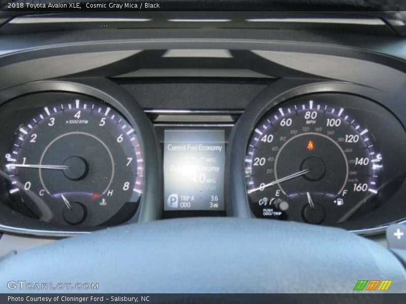 Cosmic Gray Mica / Black 2018 Toyota Avalon XLE