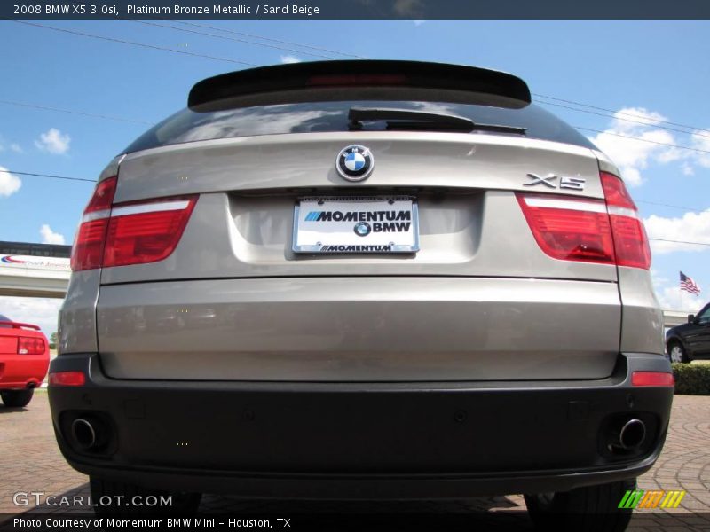 Platinum Bronze Metallic / Sand Beige 2008 BMW X5 3.0si