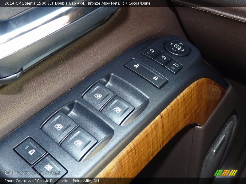 Bronze Alloy Metallic / Cocoa/Dune 2014 GMC Sierra 1500 SLT Double Cab 4x4
