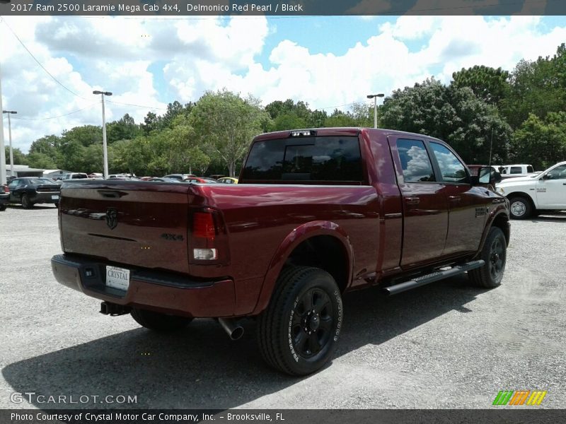 Delmonico Red Pearl / Black 2017 Ram 2500 Laramie Mega Cab 4x4