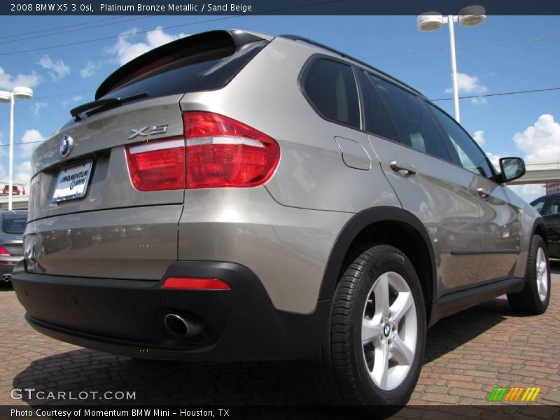 Platinum Bronze Metallic / Sand Beige 2008 BMW X5 3.0si