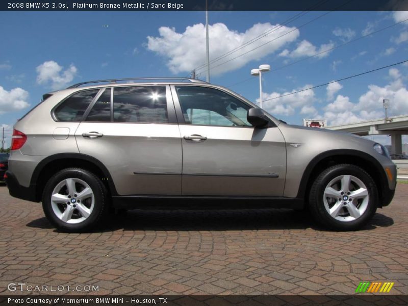 Platinum Bronze Metallic / Sand Beige 2008 BMW X5 3.0si