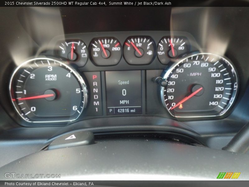Summit White / Jet Black/Dark Ash 2015 Chevrolet Silverado 2500HD WT Regular Cab 4x4