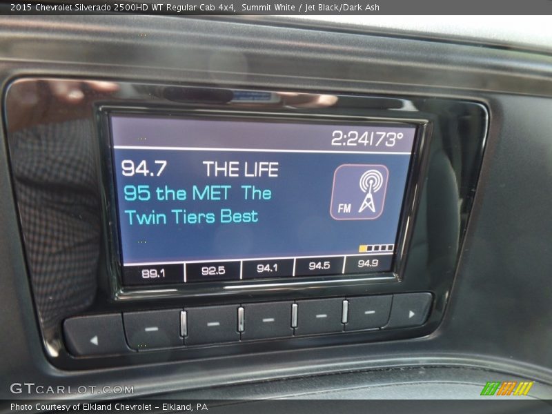 Summit White / Jet Black/Dark Ash 2015 Chevrolet Silverado 2500HD WT Regular Cab 4x4