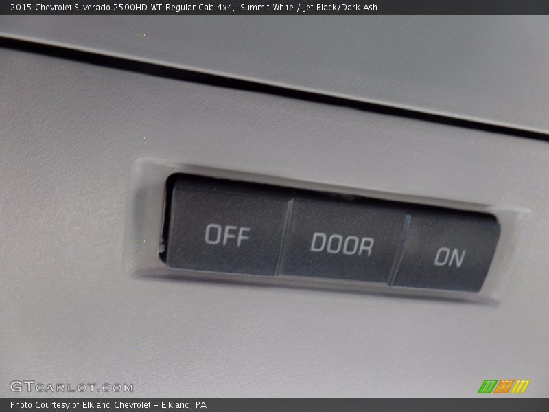 Summit White / Jet Black/Dark Ash 2015 Chevrolet Silverado 2500HD WT Regular Cab 4x4