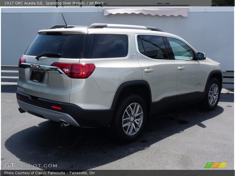 Sparkling Silver Metallic / Jet Black 2017 GMC Acadia SLE