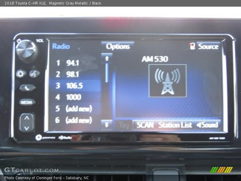 Magnetic Gray Metallic / Black 2018 Toyota C-HR XLE