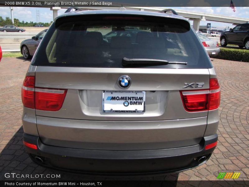 Platinum Bronze Metallic / Sand Beige 2008 BMW X5 3.0si