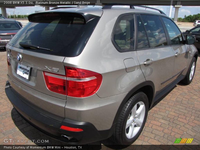 Platinum Bronze Metallic / Sand Beige 2008 BMW X5 3.0si