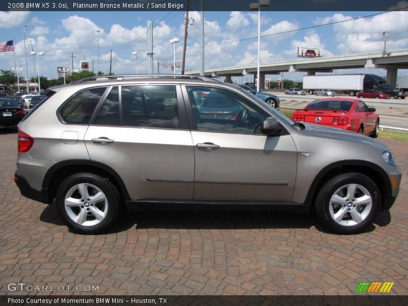 Platinum Bronze Metallic / Sand Beige 2008 BMW X5 3.0si