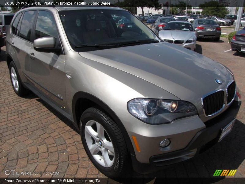 Platinum Bronze Metallic / Sand Beige 2008 BMW X5 3.0si