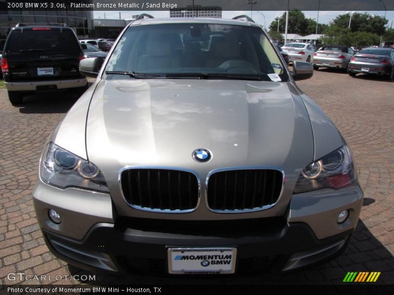 Platinum Bronze Metallic / Sand Beige 2008 BMW X5 3.0si