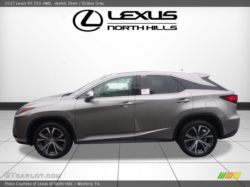 Atomic Silver / Stratus Gray 2017 Lexus RX 350 AWD