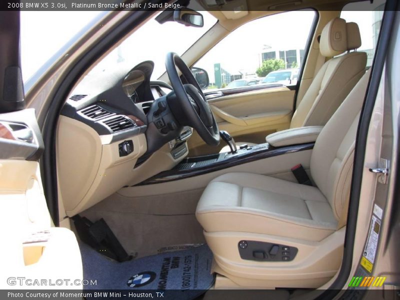 Platinum Bronze Metallic / Sand Beige 2008 BMW X5 3.0si