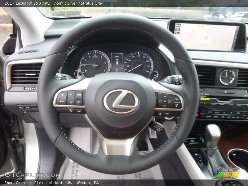 Atomic Silver / Stratus Gray 2017 Lexus RX 350 AWD
