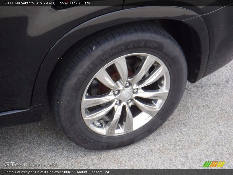 Ebony Black / Black 2011 Kia Sorento SX V6 AWD