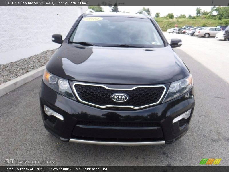 Ebony Black / Black 2011 Kia Sorento SX V6 AWD
