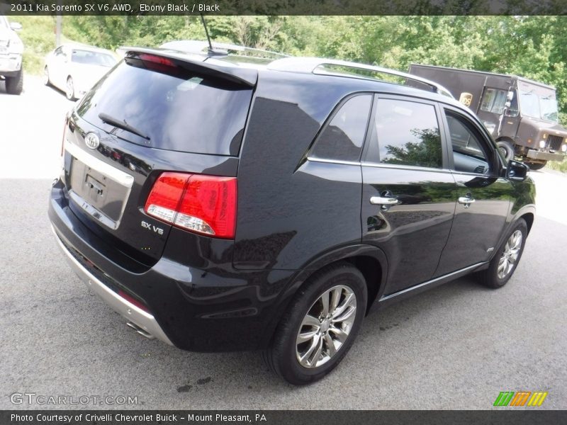 Ebony Black / Black 2011 Kia Sorento SX V6 AWD
