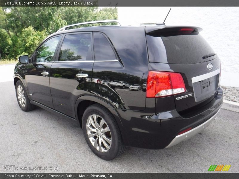 Ebony Black / Black 2011 Kia Sorento SX V6 AWD