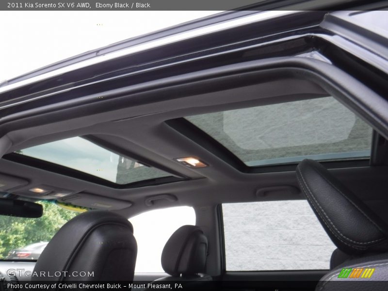 Ebony Black / Black 2011 Kia Sorento SX V6 AWD