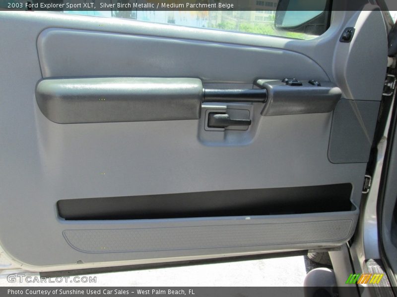 Silver Birch Metallic / Medium Parchment Beige 2003 Ford Explorer Sport XLT