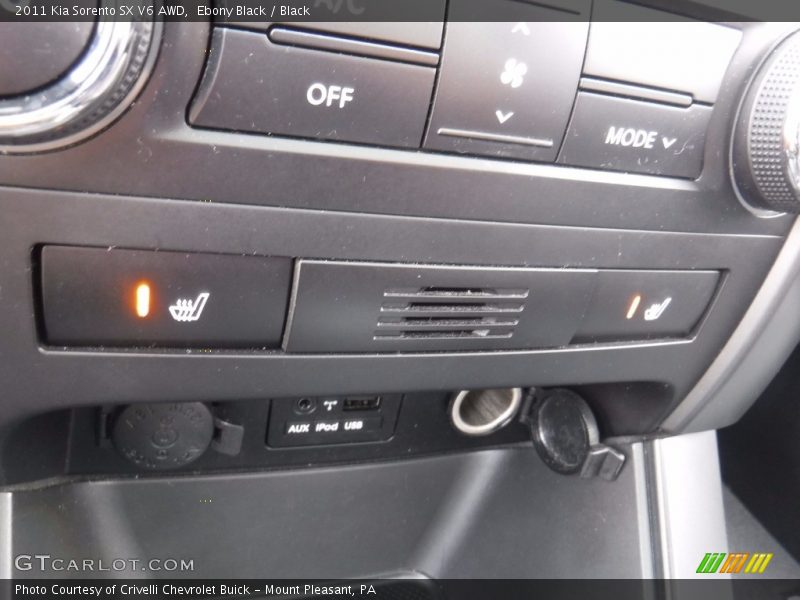 Ebony Black / Black 2011 Kia Sorento SX V6 AWD
