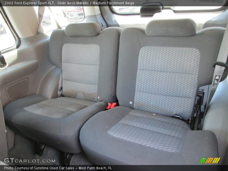 Silver Birch Metallic / Medium Parchment Beige 2003 Ford Explorer Sport XLT