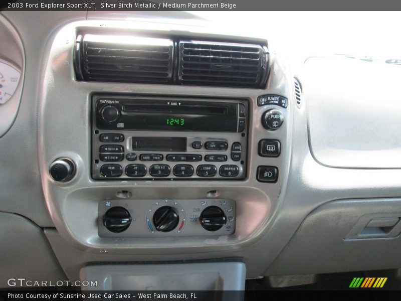 Silver Birch Metallic / Medium Parchment Beige 2003 Ford Explorer Sport XLT