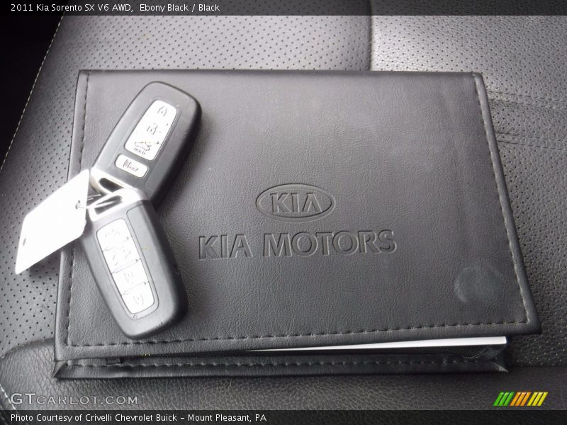 Ebony Black / Black 2011 Kia Sorento SX V6 AWD