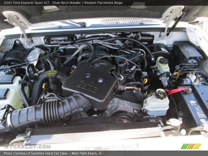 Silver Birch Metallic / Medium Parchment Beige 2003 Ford Explorer Sport XLT