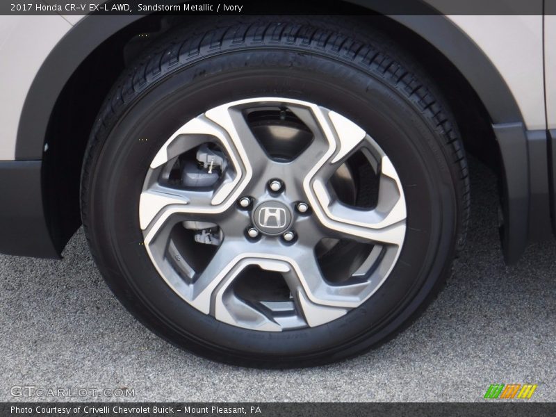 Sandstorm Metallic / Ivory 2017 Honda CR-V EX-L AWD