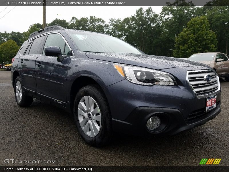 Carbide Gray Metallic / Slate Black 2017 Subaru Outback 2.5i Premium