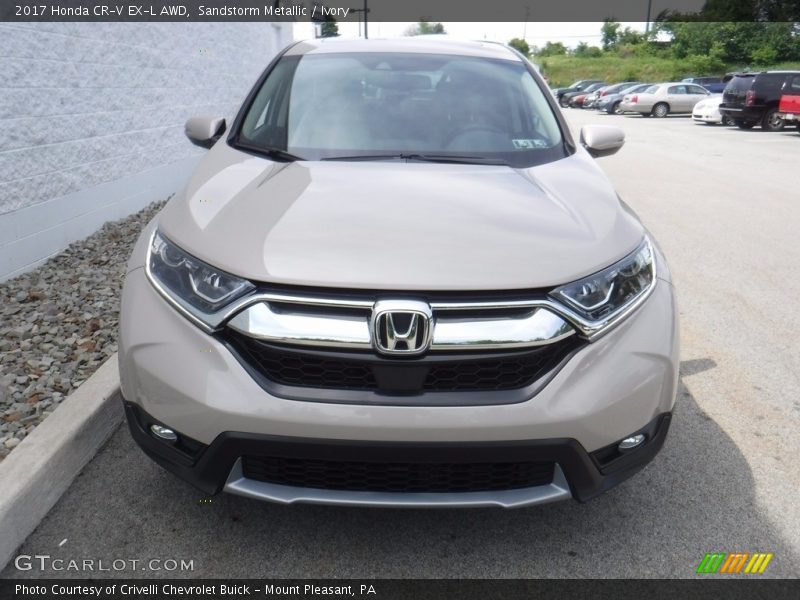 Sandstorm Metallic / Ivory 2017 Honda CR-V EX-L AWD