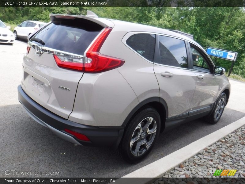 Sandstorm Metallic / Ivory 2017 Honda CR-V EX-L AWD